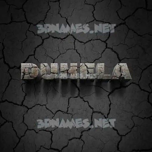 duhela in Cracked Stone style - 3D name wallpaper duhela in Cracked Stone style - 3D name wallpaper