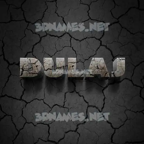 dulaj in Cracked Stone style - 3D name wallpaper dulaj in Cracked Stone style - 3D name wallpaper