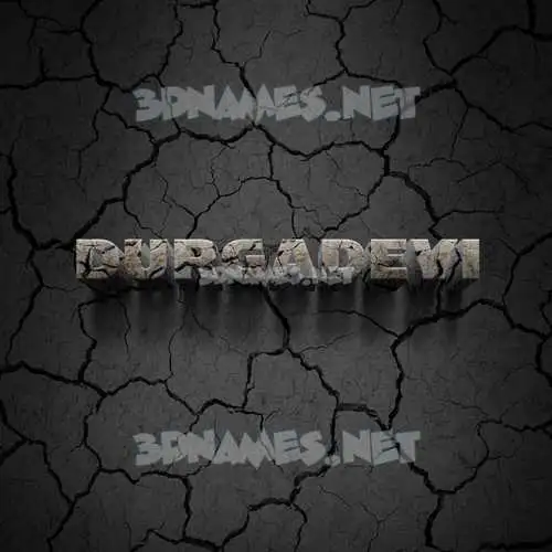 durgadevi in Cracked Stone style - 3D name wallpaper