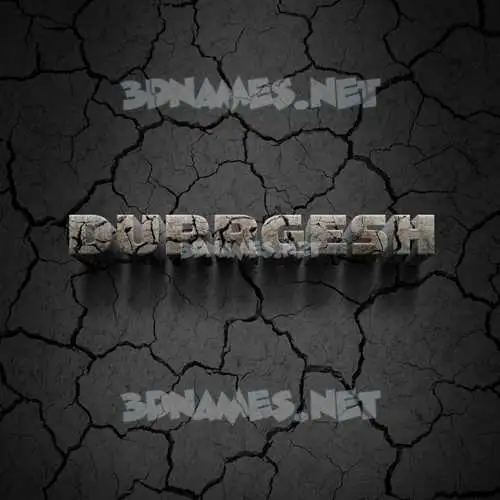 durrgesh in Cracked Stone style - 3D name wallpaper durrgesh in Cracked Stone style - 3D name wallpaper