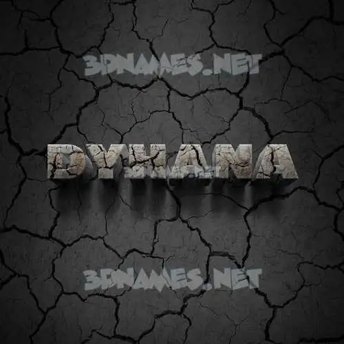 dyhana in Cracked Stone style - 3D name wallpaper dyhana in Cracked Stone style - 3D name wallpaper