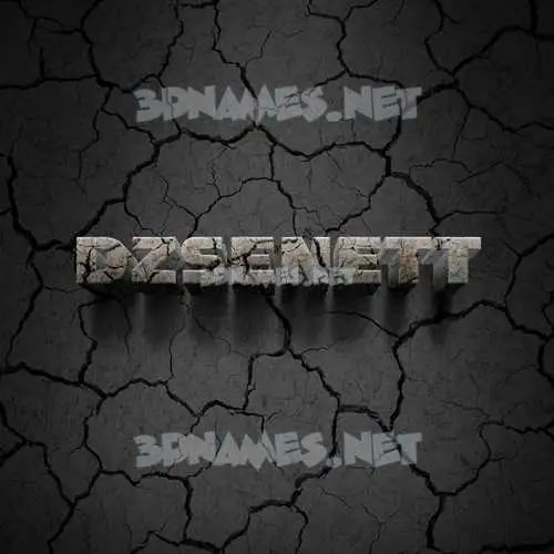 dzsenett in Cracked Stone style - 3D name wallpaper dzsenett in Cracked Stone style - 3D name wallpaper