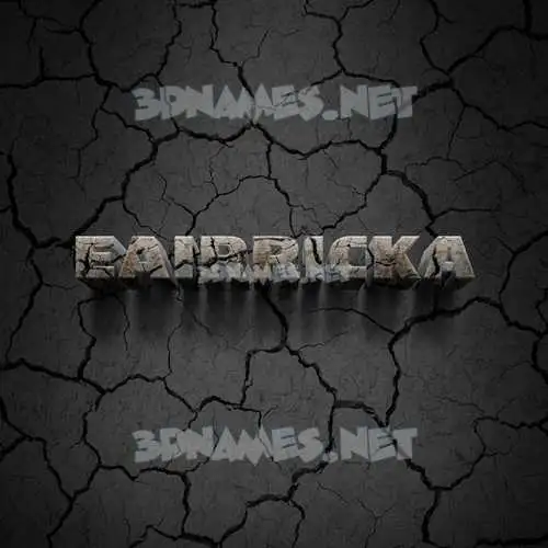eairricka in Cracked Stone style - 3D name wallpaper eairricka in Cracked Stone style - 3D name wallpaper
