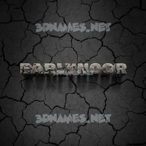 earlynoor in Cracked Stone style - 3D name wallpaper earlynoor in Cracked Stone style - 3D name wallpaper