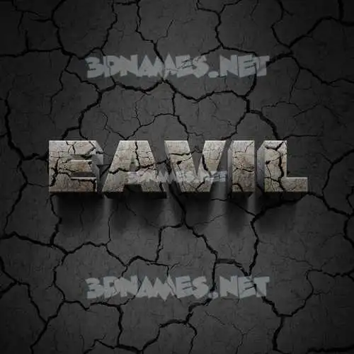 eavil in Cracked Stone style - 3D name wallpaper eavil in Cracked Stone style - 3D name wallpaper