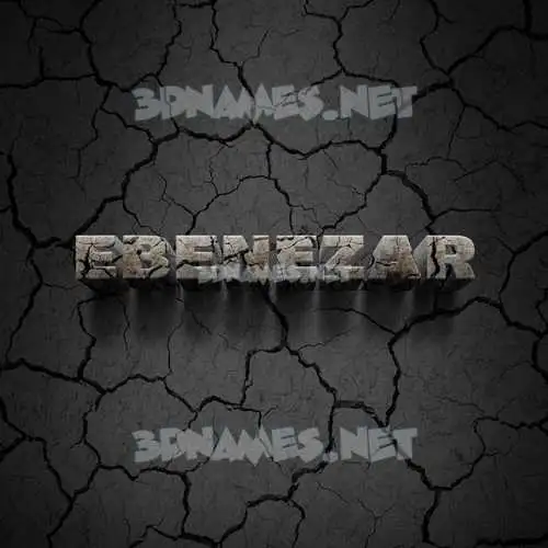 ebenezar in Cracked Stone style - 3D name wallpaper ebenezar in Cracked Stone style - 3D name wallpaper