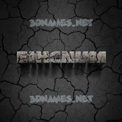 eihcnum in Cracked Stone style - 3D name wallpaper eihcnum in Cracked Stone style - 3D name wallpaper