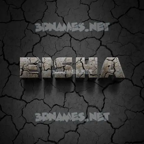 eisha in Cracked Stone style - 3D name wallpaper eisha in Cracked Stone style - 3D name wallpaper