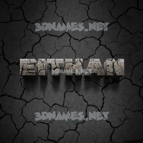eithan in Cracked Stone style - 3D name wallpaper eithan in Cracked Stone style - 3D name wallpaper