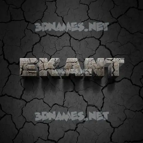 ekant in Cracked Stone style - 3D name wallpaper ekant in Cracked Stone style - 3D name wallpaper