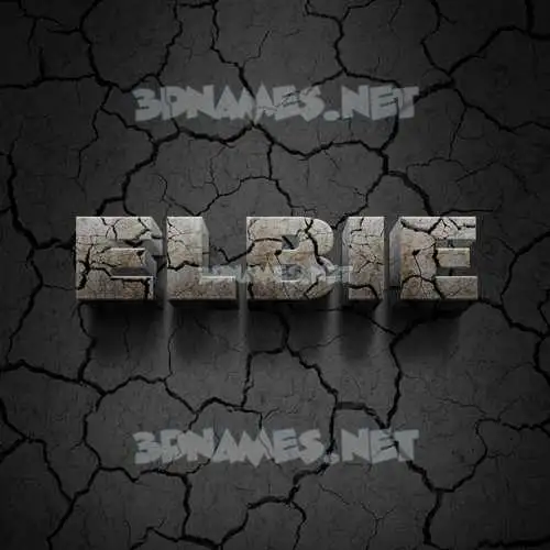 elbie in Cracked Stone style - 3D name wallpaper elbie in Cracked Stone style - 3D name wallpaper
