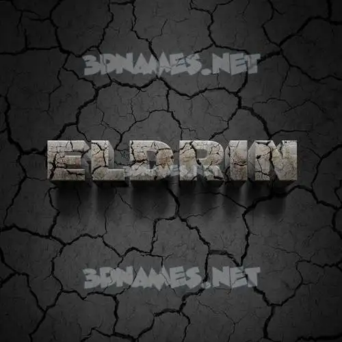 eldrin in Cracked Stone style - 3D name wallpaper eldrin in Cracked Stone style - 3D name wallpaper