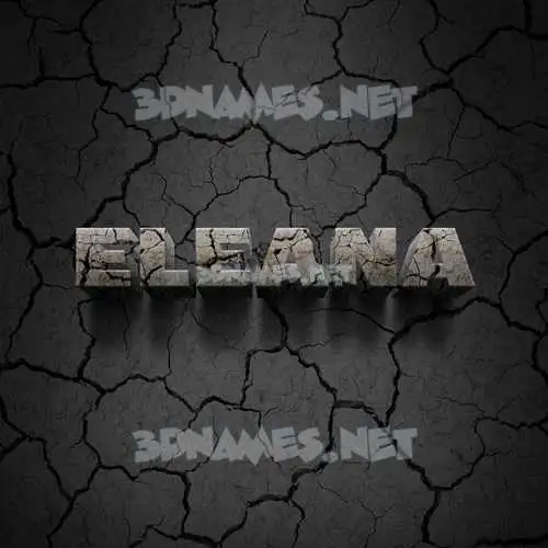 eleana in Cracked Stone style - 3D name wallpaper eleana in Cracked Stone style - 3D name wallpaper