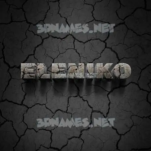 eleniko in Cracked Stone style - 3D name wallpaper eleniko in Cracked Stone style - 3D name wallpaper