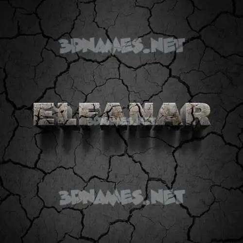 elfanar in Cracked Stone style - 3D name wallpaper