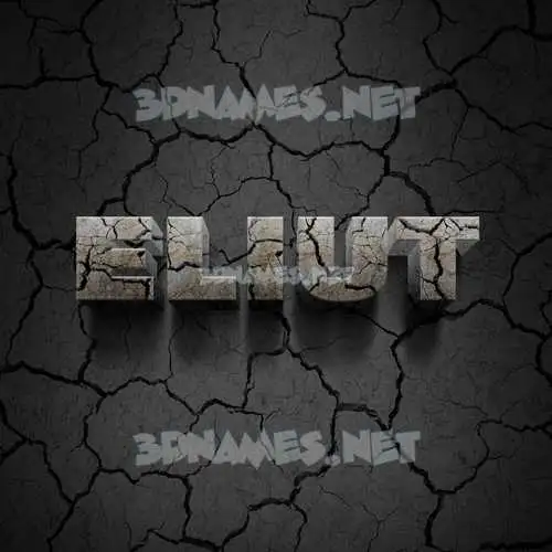 eliut in Cracked Stone style - 3D name wallpaper eliut in Cracked Stone style - 3D name wallpaper