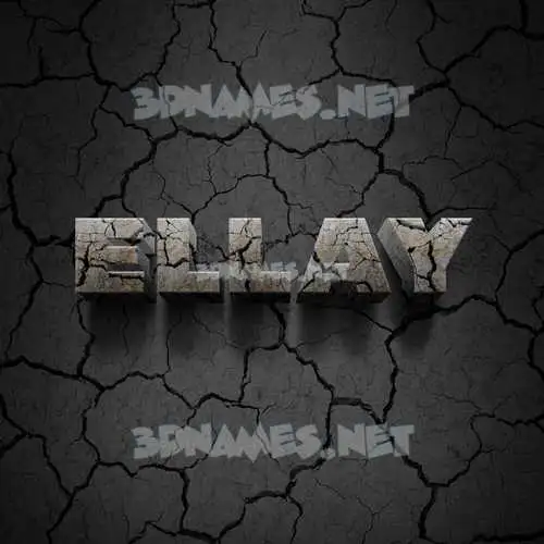 ellay in Cracked Stone style - 3D name wallpaper ellay in Cracked Stone style - 3D name wallpaper