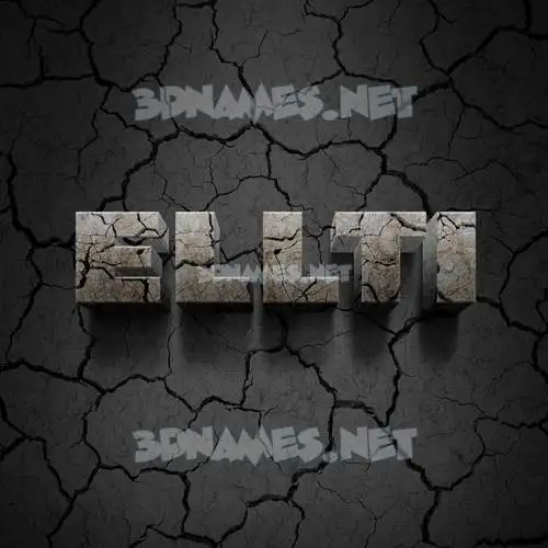 ellti in Cracked Stone style - 3D name wallpaper ellti in Cracked Stone style - 3D name wallpaper