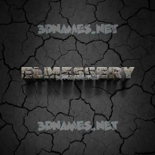 elmessery in Cracked Stone style - 3D name wallpaper elmessery in Cracked Stone style - 3D name wallpaper