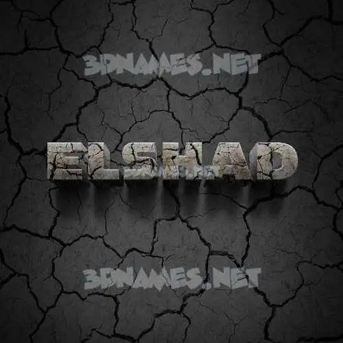 elshad in Cracked Stone style - 3D name wallpaper elshad in Cracked Stone style - 3D name wallpaper