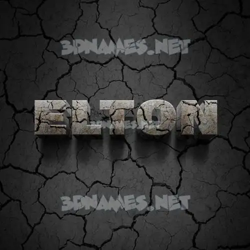 elton in Cracked Stone style - 3D name wallpaper elton in Cracked Stone style - 3D name wallpaper