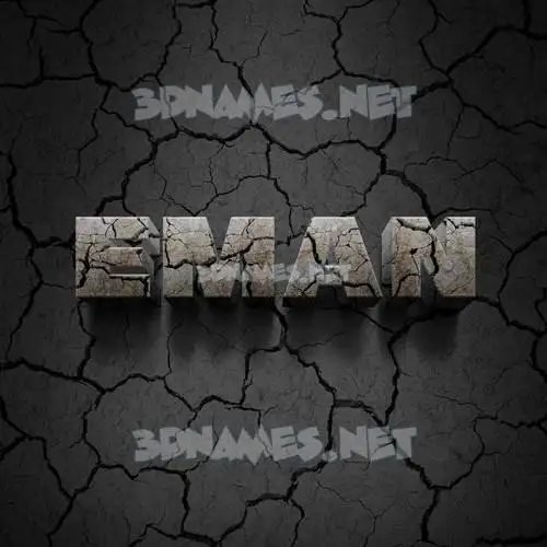 eman in Cracked Stone style - 3D name wallpaper eman in Cracked Stone style - 3D name wallpaper