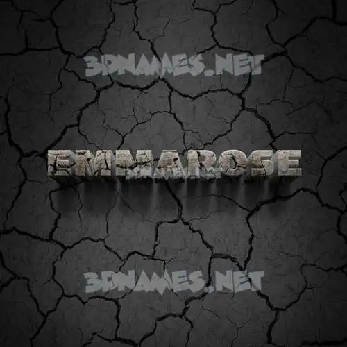 emmarose in Cracked Stone style - 3D name wallpaper emmarose in Cracked Stone style - 3D name wallpaper