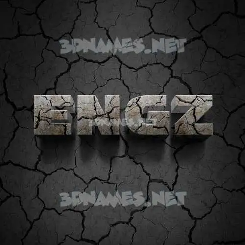 engz in Cracked Stone style - 3D name wallpaper engz in Cracked Stone style - 3D name wallpaper
