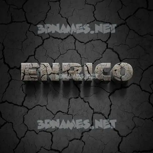 enrico in Cracked Stone style - 3D name wallpaper enrico in Cracked Stone style - 3D name wallpaper