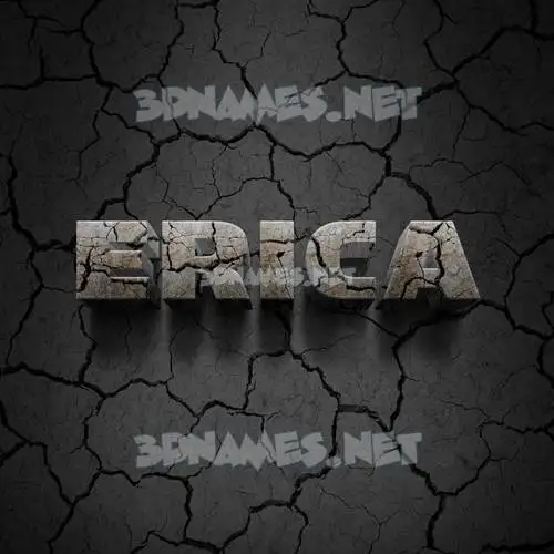 erica in Cracked Stone style - 3D name wallpaper erica in Cracked Stone style - 3D name wallpaper