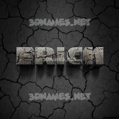 erich in Cracked Stone style - 3D name wallpaper erich in Cracked Stone style - 3D name wallpaper