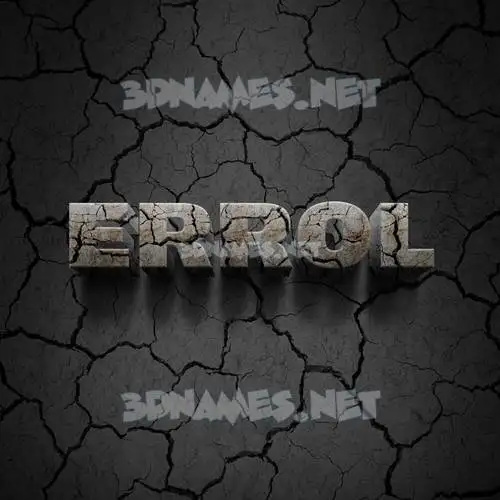 errol in Cracked Stone style - 3D name wallpaper errol in Cracked Stone style - 3D name wallpaper