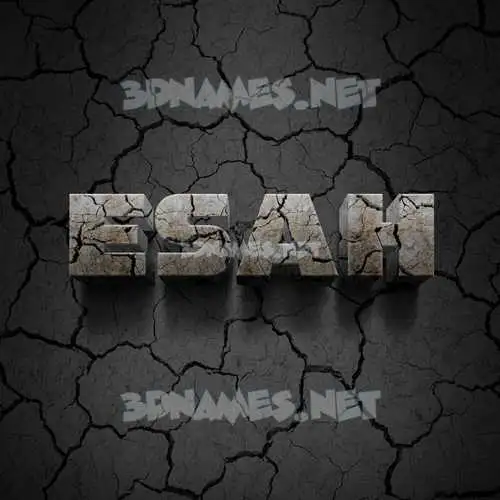 esah in Cracked Stone style - 3D name wallpaper esah in Cracked Stone style - 3D name wallpaper