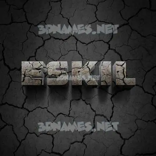 eskil in Cracked Stone style - 3D name wallpaper eskil in Cracked Stone style - 3D name wallpaper