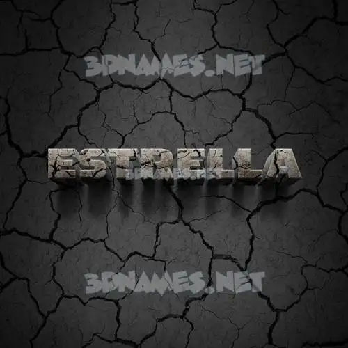 estrella in Cracked Stone style - 3D name wallpaper estrella in Cracked Stone style - 3D name wallpaper