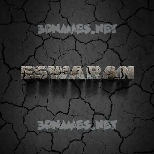 eswaran in Cracked Stone style - 3D name wallpaper eswaran in Cracked Stone style - 3D name wallpaper