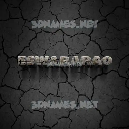 eswararao in Cracked Stone style - 3D name wallpaper eswararao in Cracked Stone style - 3D name wallpaper