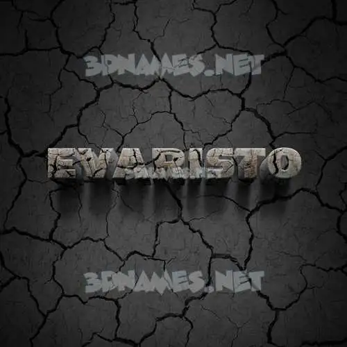 evaristo in Cracked Stone style - 3D name wallpaper evaristo in Cracked Stone style - 3D name wallpaper
