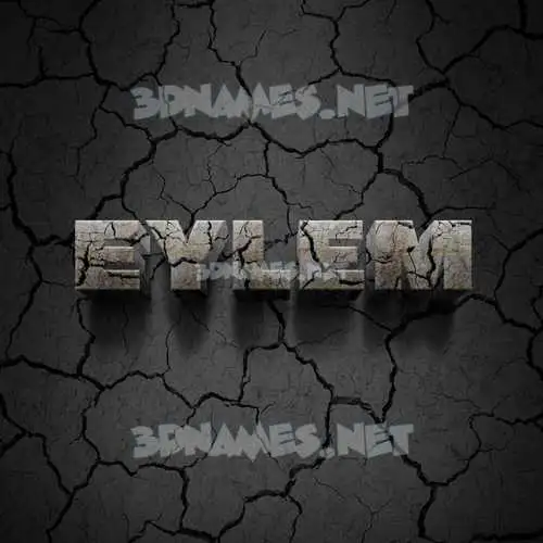 eylem in Cracked Stone style - 3D name wallpaper eylem in Cracked Stone style - 3D name wallpaper