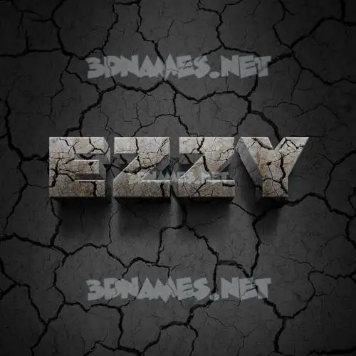 ezzy in Cracked Stone style - 3D name wallpaper ezzy in Cracked Stone style - 3D name wallpaper