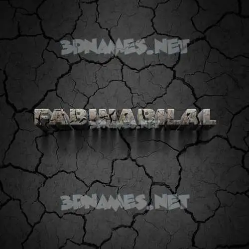 fabihabilal in Cracked Stone style - 3D name wallpaper fabihabilal in Cracked Stone style - 3D name wallpaper