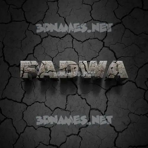 fadwa in Cracked Stone style - 3D name wallpaper fadwa in Cracked Stone style - 3D name wallpaper