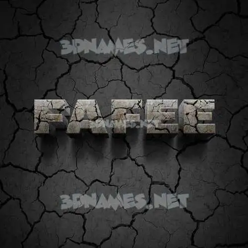fafee in Cracked Stone style - 3D name wallpaper fafee in Cracked Stone style - 3D name wallpaper