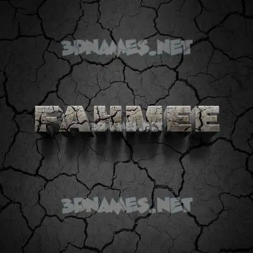 fahmee in Cracked Stone style - 3D name wallpaper fahmee in Cracked Stone style - 3D name wallpaper