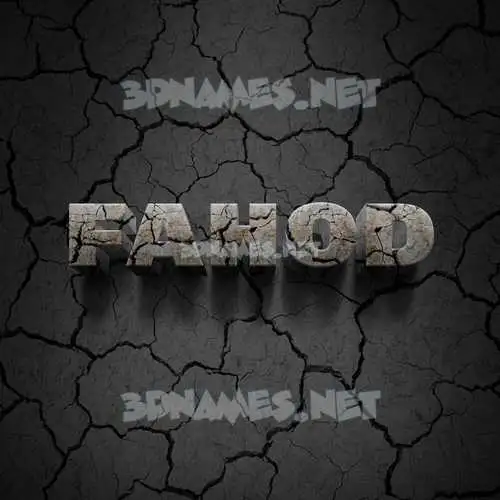 fahod in Cracked Stone style - 3D name wallpaper fahod in Cracked Stone style - 3D name wallpaper