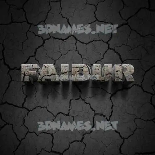 faidur in Cracked Stone style - 3D name wallpaper faidur in Cracked Stone style - 3D name wallpaper