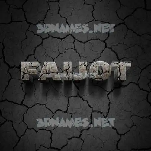 faijot in Cracked Stone style - 3D name wallpaper faijot in Cracked Stone style - 3D name wallpaper