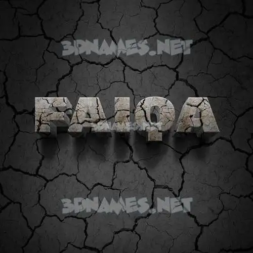 faiqa in Cracked Stone style - 3D name wallpaper faiqa in Cracked Stone style - 3D name wallpaper