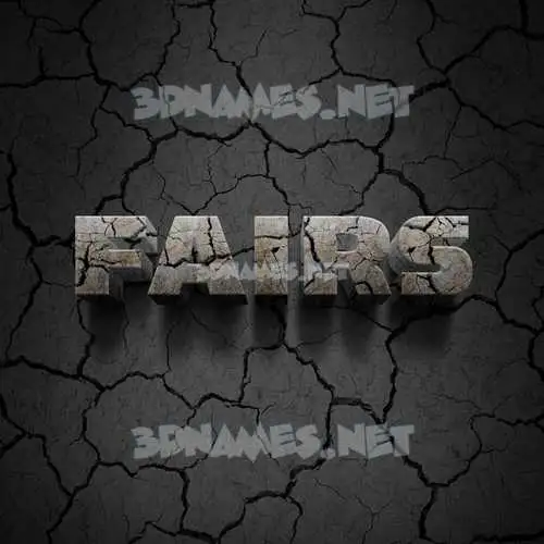 fairs in Cracked Stone style - 3D name wallpaper fairs in Cracked Stone style - 3D name wallpaper