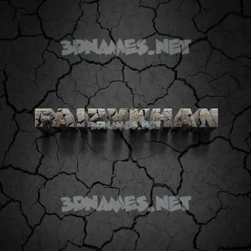 faizykhan in Cracked Stone style - 3D name wallpaper faizykhan in Cracked Stone style - 3D name wallpaper